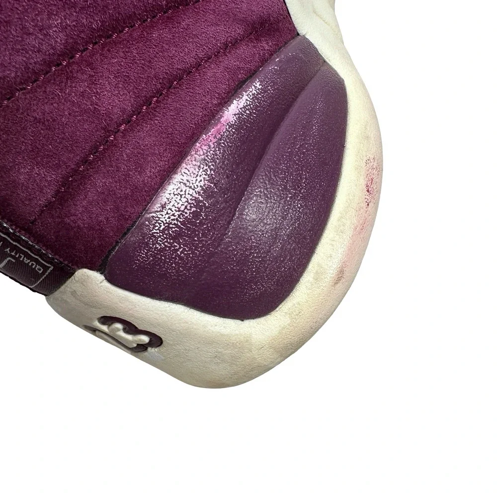 Jordan Air Jordan 12 Retro Bordeaux Men Sneakers 130690-617 Size 12 Maroon Suede